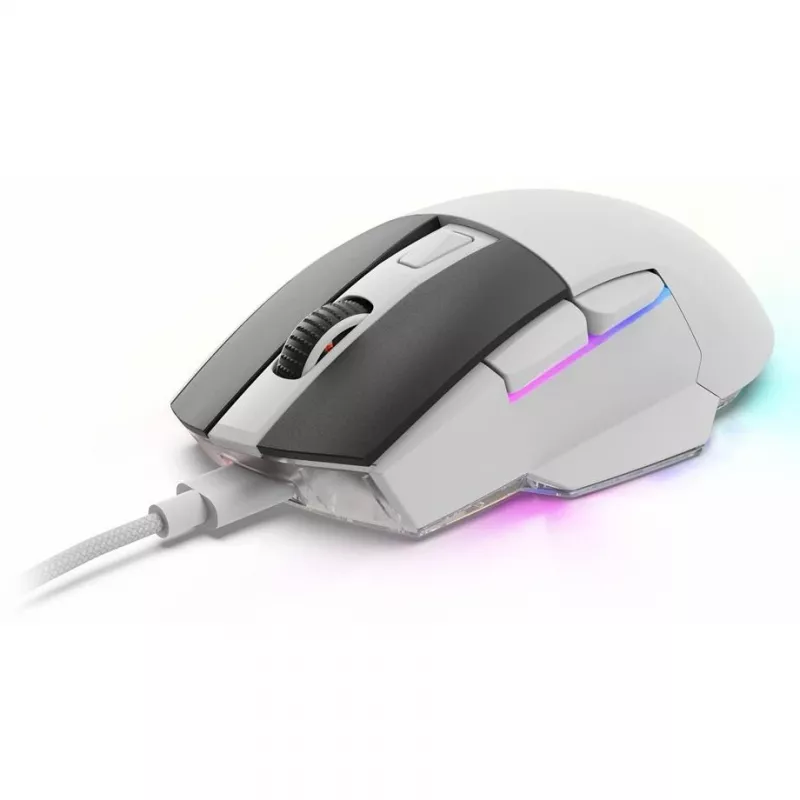 Mysz Sharkoon SGM50W Gaming, dla osób praworęcznych, RF Wireless + USB Type-A, optyczna, 6400 DPI