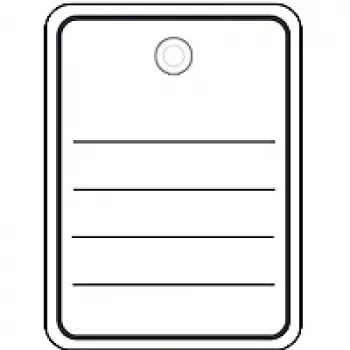 Metki towarowe HERMA 6822 40x50 mm z oczkiem i sznurkiem/zatrzaskiem