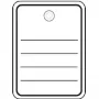 Metki towarowe HERMA 6822 40x50 mm z oczkiem i sznurkiem/zatrzaskiem