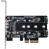 Silverstone SST-ECM27 karta adaptera M.2/SATA, PCIe 4.0, 1x M-Key, 2x SATA 6G - niski profil