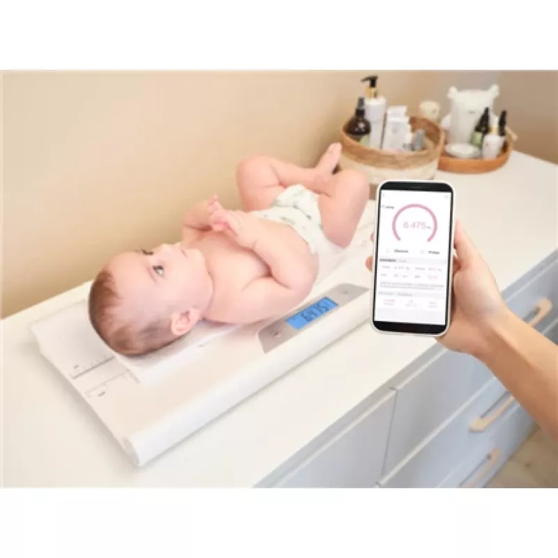 Waga niemowlęca ETA ETA730690000 — waga dla niemowląt i małych dzieci, maks. 20 kg, dokładność 5 g, biała