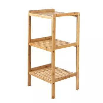 Greenniebieski Bamboo Bathroom Cabinet, 370x330x780mm, 3 Shelves, GB321