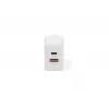 Ładowarka sieciowa USB DIGITUS 20W, 1x USB-C, 1x USB-A, wejście 100–240V, biała