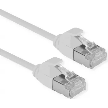 ROLINE U/FTP DataCenter kabel krosowy Cat.6A (klasa EA), LSOH, cienki, szary, 0,5 m (21.15.3302)