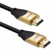 Qoltec 50355 Kabel HDMI v2.1 Ultra High Speed 8K | 60Hz | 28AWG | ZŁOTO | 2m