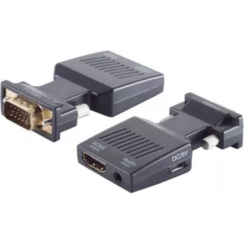 Adapter VGA na HDMI ShiverPeaks 10-01005 z gniazdem audio 3,5 mm