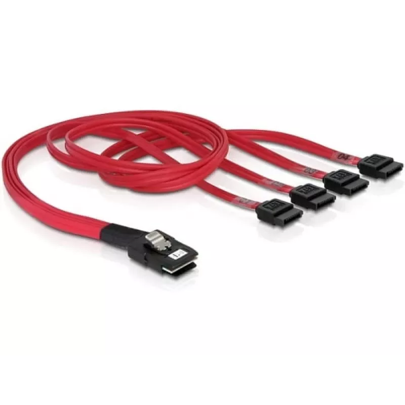 Delock - SATA- / SAS-kabel - 4-Lane - SATA (W) to 36 PIN 4iMini MultiLane (M) - 50 cm (83057)