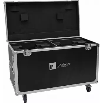 Roadinger flightcase na 2× DMH-640 z kółkami — waliza transportowa ochronna
