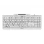 Klawiatura CHERRY KC 1000 SC przewodowa klawiatura z czytnikiem kart inteligentnych jasnoszara USB QWERTY UK