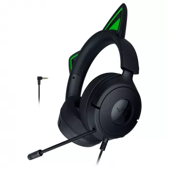 Przewodowy zestaw słuchawkowy do gier Razer Kraken Kitty V3 X — nauszny, zintegrowany mikrofon