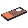 Etui na telefon man and wood do Samsung Galaxy S20 Ultra — brązowa krata z czarnymi wykończeniami