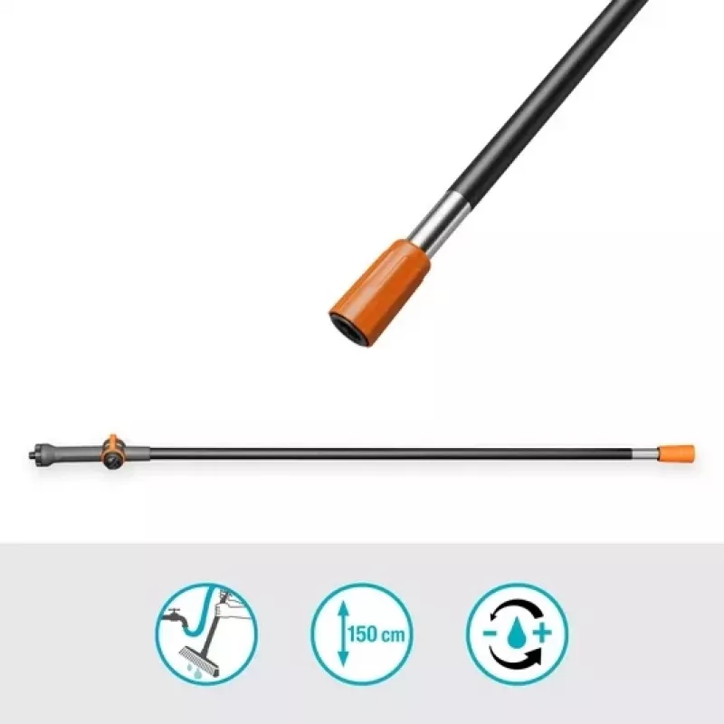 Gardena | Uchwyt Cleansystem M, do czyszczenia większych powierzchni, podłącza się do źródła wody | 18802-20