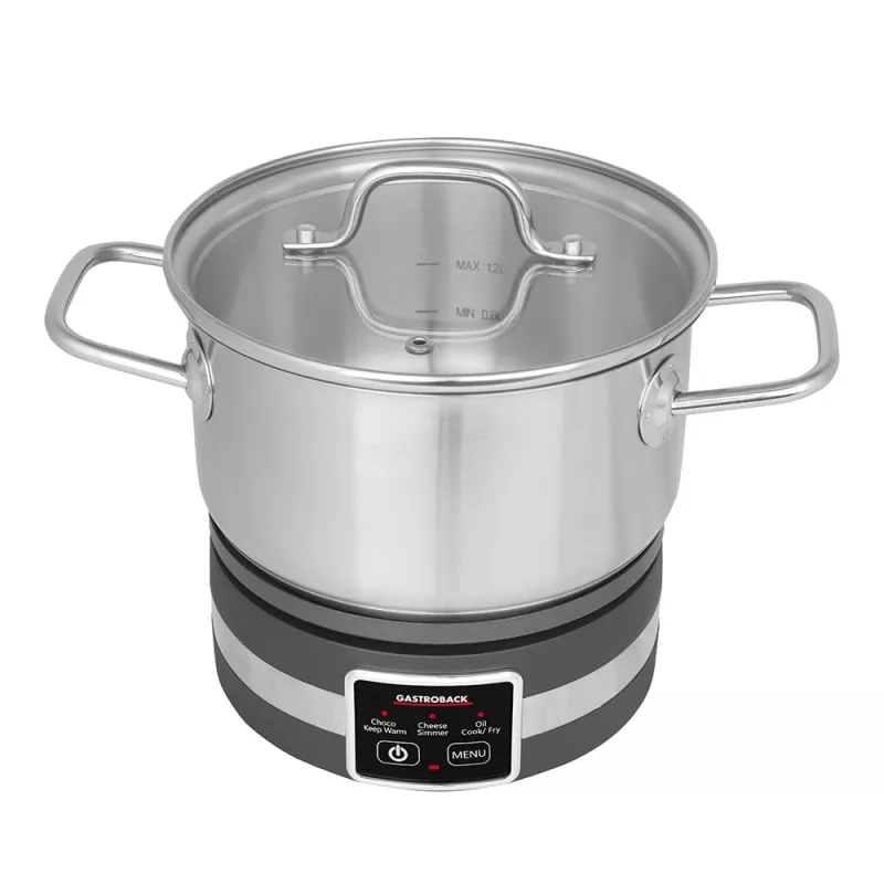 Fondue elektryczne Gastroback 42568 1.8L 8 osób Czarny Stal nierdzewna