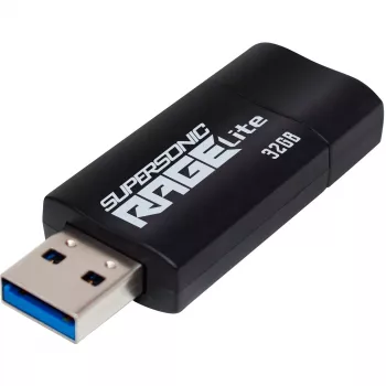 Patriot Memory Supersonic Rage Lite Pendrive USB 32 GB USB Type-A 3.2 Gen 1 (3.1 Gen 1) Czarny, Niebieski