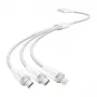 Kabel USB 2.0 A na 3-w-1 3A Vention CTPWG 1.5 m biały