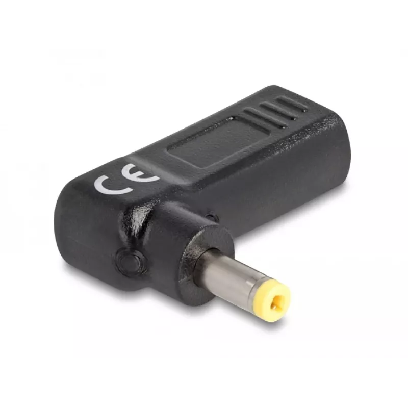 DeLOCK Adapter USB Type-C™ złącze żeńskie na HP 4.8 x 1.7 mm złącze męskie 90° kątowe