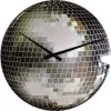 NeXtime klok 8801 Small Disco, Ø30 cm, Ścienny, Srebrny
