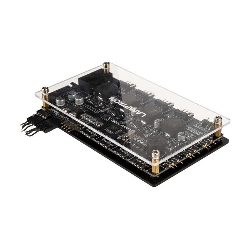 Kontroler wentylatorów PCI i LED RGB Lamptron SM436, czarny