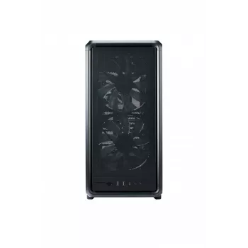 PC Midi Tower Cooler Master MasterFrame 500 Mesh — Czarny z przezroczystym bokiem, obsługa ATX/EATX, 2x200mm przód, 1x120mm tył