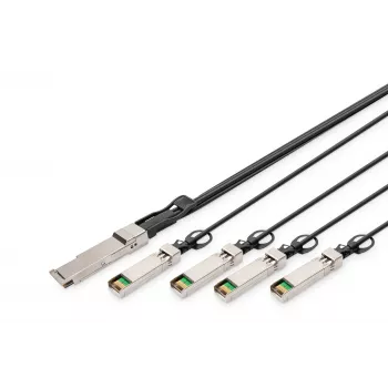 Kabel Direct Attach Digitus 40G QSFP+ do 4xSFP+ 1m