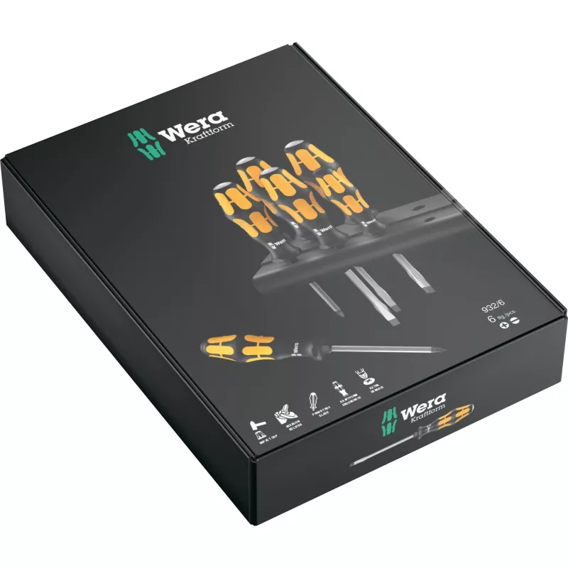 Wera 932/6 Kraftform Set Standard śrubokręt