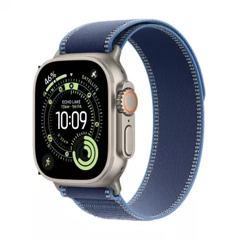 Apple Watch Ultra 3 GPS + Cellular 49mm Natural Titanium Case z pętlą Trail Loop Blue/Bright Blue - S/M | Apple