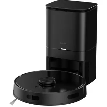 Robot sprzątający Hombli HBVR-0100 — bezworkowy 0,35 L, 3200 mAh, 90 min pracy, średnica 33 cm, czarny
