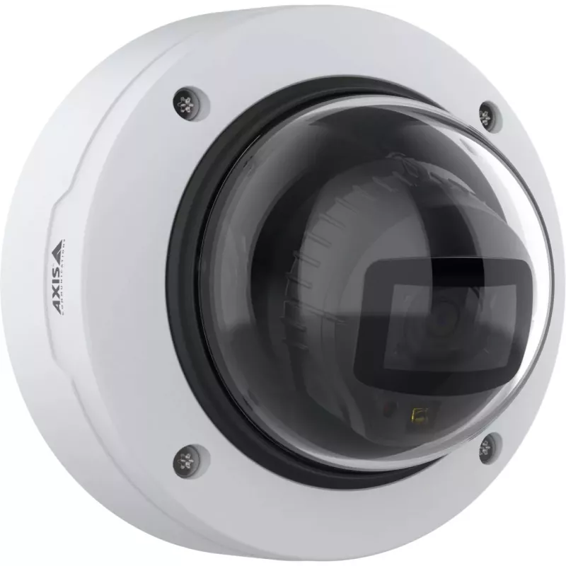 Kopułkowa kamera IP AXIS P3278-LV — 3840×2160, wewnętrzna/zewnętrzna, sufit/ściana, 103° HFOV, przetwornik CMOS 1/1,8 cala
