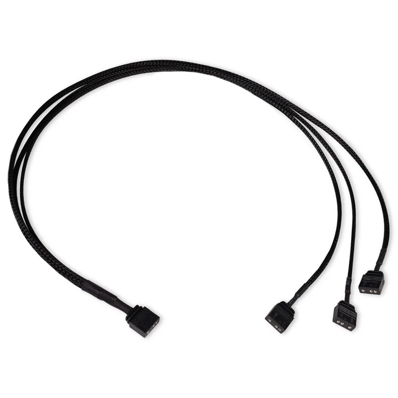 Kabel rozgałęźnik RGB Alphacool 18707 5V Czarny 600mm