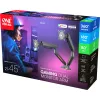 Uniwersalne podwójne ramię do monitora gamingowego (DM8210), szary uchwyt do monitora, RGB