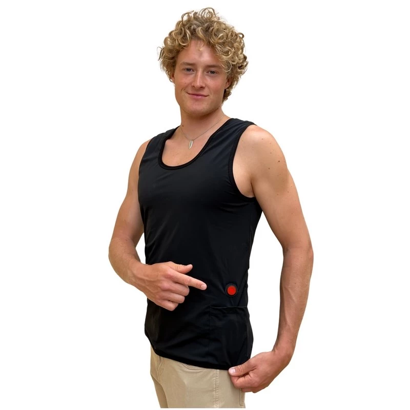 Glovii GV2L zimowa ochrona ciała do sportów zimowych Podgrzewana kamizelka Narciarstwo, Snowboard Unisex Poliester Czarny