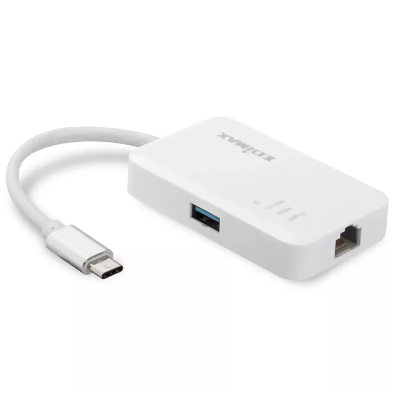 Edimax EU-4308 stacja dokująca/replikator portów do laptopa USB 3.2 Gen 1 (3.1 Gen 1) Typu-C Biała