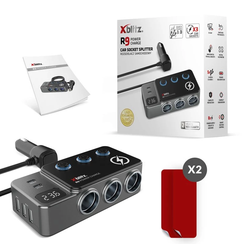 Xblitz R9 POWER CHARGE ładowarka samochodowa