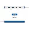 USB-C Hub HYPER HyperDrive Flex HD5200BUGL — 4 porty, niebieski