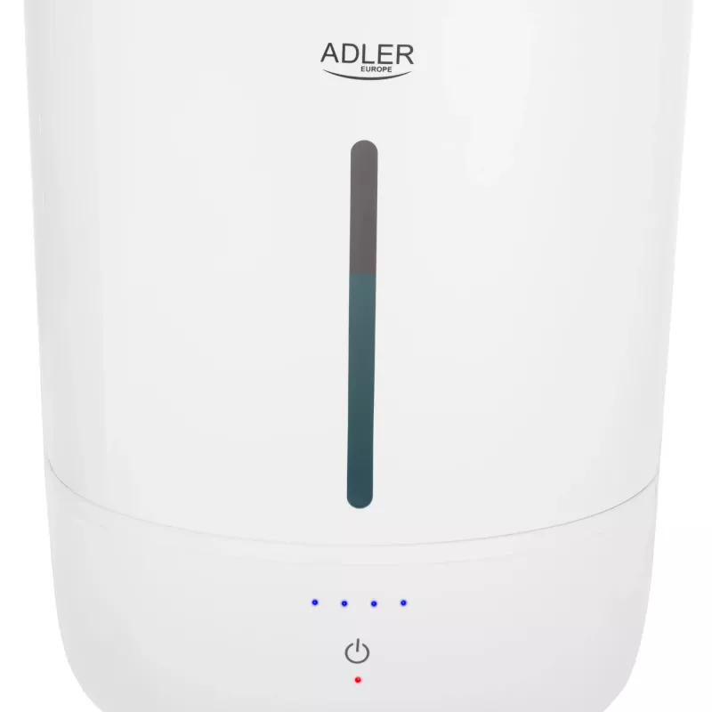 Nawilżacz Adler | AD 7971 | 30 W | Pojemność zbiornika na wodę 5 L | Ultradźwiękowy | Wydajność nawilżania 100-250 ml/h | Biały