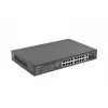 Niezarządzalny przełącznik LANBERG RSFE-16P-2C-250 — 18-portowy Gigabit, 16x PoE+ (30W), 2x SFP, 250W, 1U, metal, montaż w szafie