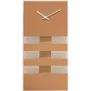 NeXtime zegar 2855co Bold Stripes, 38x19 cm, ścienny, miedziany