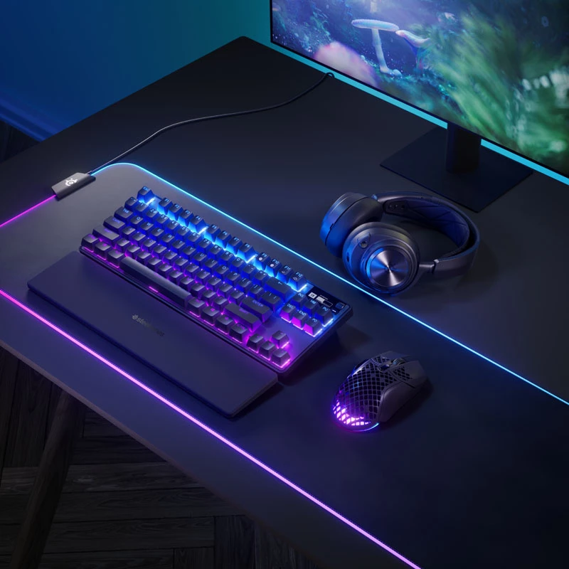 Klawiatura Steelseries Apex Pro TKL Gaming USB + RF Wireless + Bluetooth QWERTZ niemiecka czarna