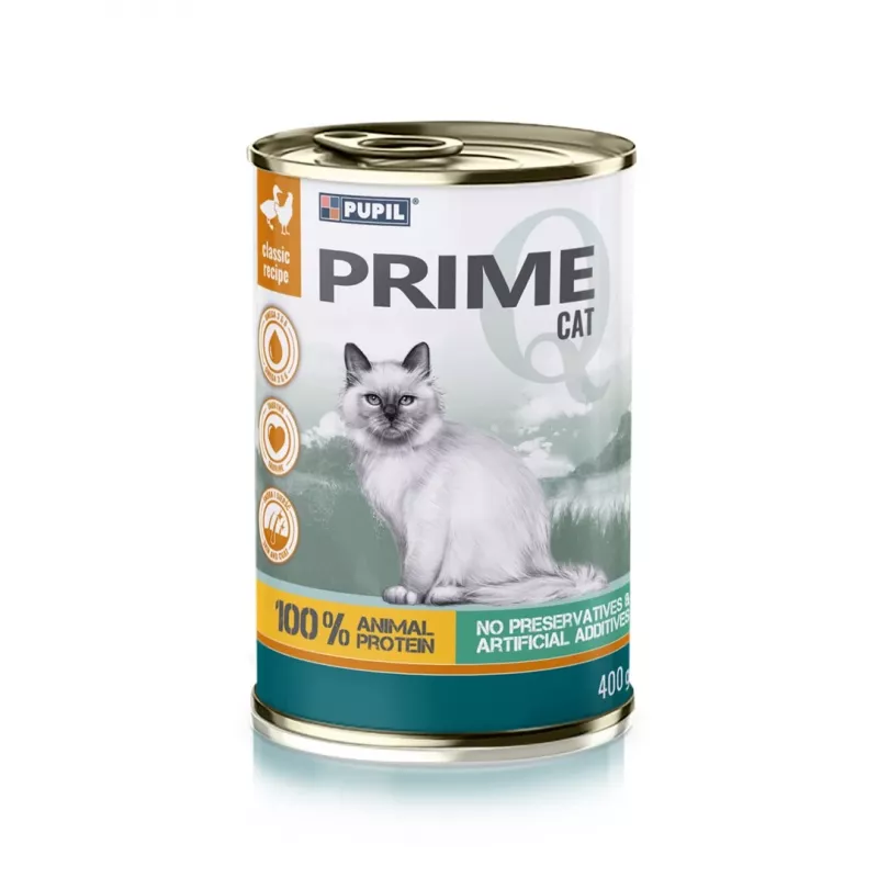 PUPIL Prime bogata w kurczaka i kaczkę - karma mokra dla kota - 400g
