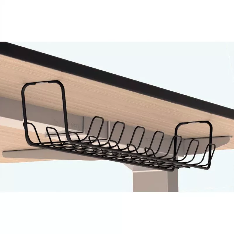 ROTRONIC-SECOMP Roline - Kabel - Organizer - Gitter - unter Tisch montierbar - Schwarz (Packung mit 2)