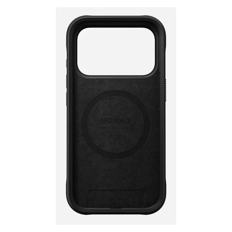 Pokrowiec na telefon Nomad Rugged Leather etui do iPhone 17 Pro, 6.3 cala (16 cm), brązowy, skóra/TPU/aluminium