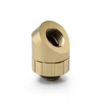 Kątowa złączka obrotowa 45° BitsPower Artemis – Stardust Gold