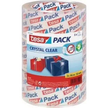 Taśma pakowa Tesa Packband 57831-00-01 przezroczysta, 66 m × 50 mm, zestaw 3 rolek