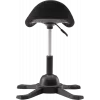 Ergonomiczny stołek balansowy up up Toronto czarna tkanina z dłuższym podnośnikiem gazowym