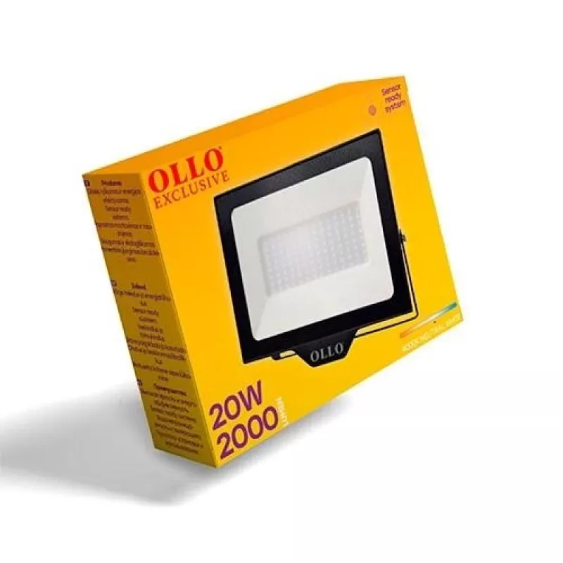 Lampa | OLLO | Pobór mocy 20 watów | Strumień świetlny 2000 lumenów | 4000 K | AC220-240V | Kąt rozsyłu 110 stopni | VS121C-20W-40K