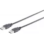 Kabel USB S/CONN 13-22025 USB 2.0 1 m czarny