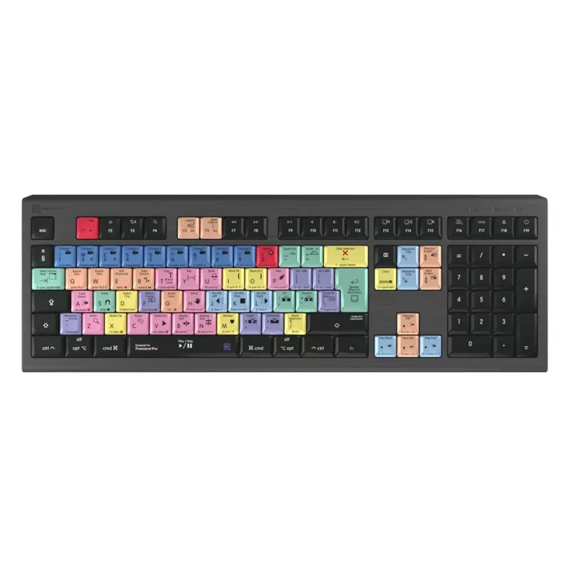Logickeyboard LKB-PPROCC-A2M-UK Klawiatura USB QWERTY angielska czarna (LKB-PPROCC-A2M-UK)