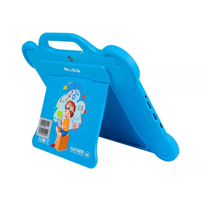 Tablet BLOW KidsTAB10 10,1-calowy pełnowymiarowy tablet, 10,1 cala IPS 1200x1920, Android 12, 4 GB RAM, 64 GB eMCP, 4G (MicroSIM), 6000 mAh, Astral niebieski