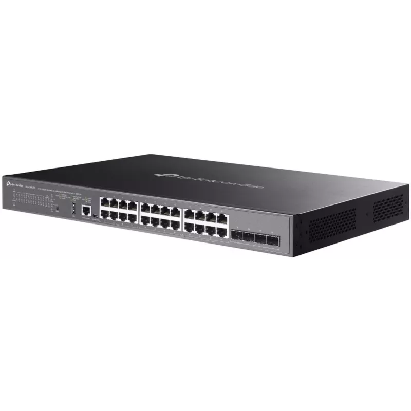 TP-Link SG5428XMPP przełącznik sieciowy Zarządzalny L3 Gigabit Ethernet (10/100/1000) Power over Ethernet (PoE) Czarny
