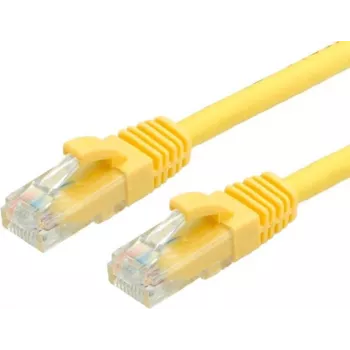 VALUE - Kabel krosowy - RJ-45 (M) do RJ-45 (M) - 3 m - UTP - CAT 6a - Formowany, bezzaczepowy - Żółty, RAL 1004 (21.99.1433)